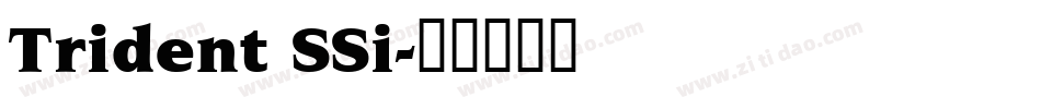 Trident SSi字体转换